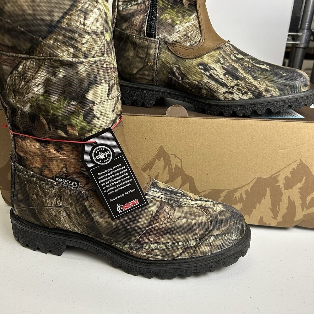 ROCKY LOW COUNTRY 16" WATERPROOF SIDE-ZIP SNAKE BOOTS RKS0232 Men’s Size 11W - Picture 12 of 16